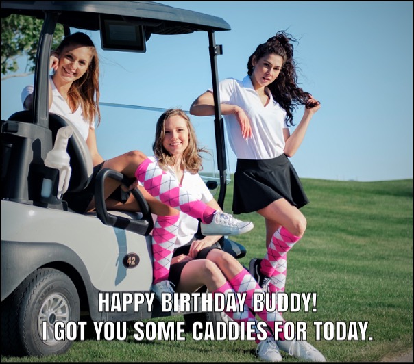 happy birthday golf meme